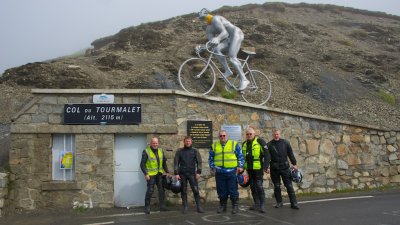 Col Du Tourmalet with Mark, Micky, Paul, Stewart and Andy