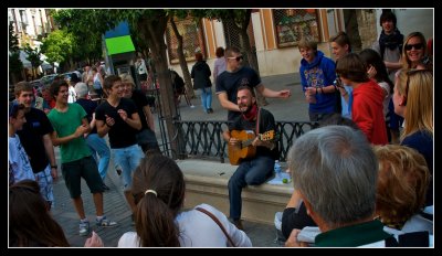 Sevilla street singer