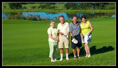 Umdoni - Jill, Ken, Russ and Sandra on the 18th hole.