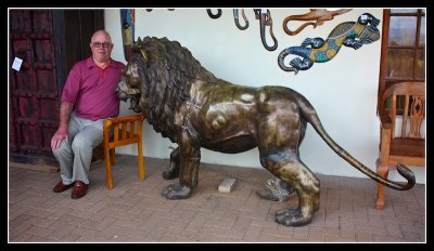 Graham tames the only Lion we saw - by Gill