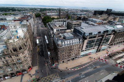 Princes Street from (gasp) the 4th level.
