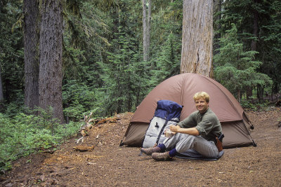 Camping on Mt Rainer 1990