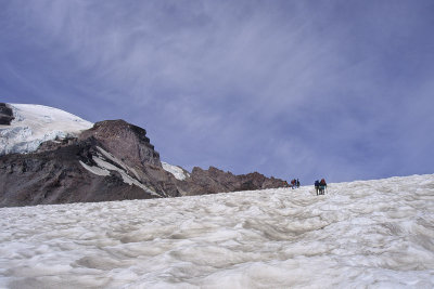 Heading up to Camp Muir
