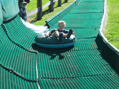 Archer on the big slide