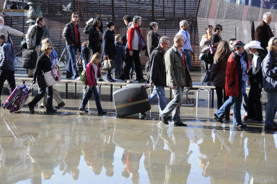 Aqua alta sur la Piazza San Marco