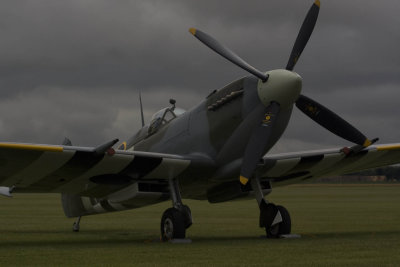 spitfire cloudy day