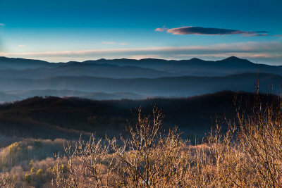 Sundown at Jump Off Rock, Hendersonville, NC