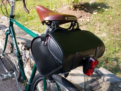 Brooks Saddle Bag, for my Photography Stuff and Spare Tire Tube