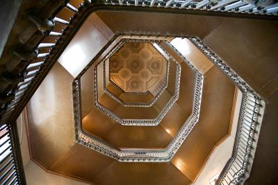 Spiral Staircase inside City Hall, Philadelphia
