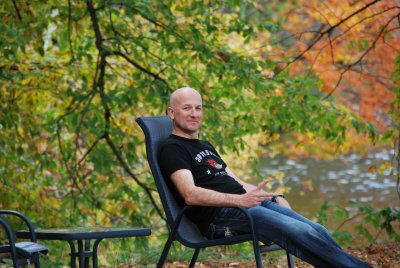 Brian chillin' at Manoir Hovey, North Hatley, QC
