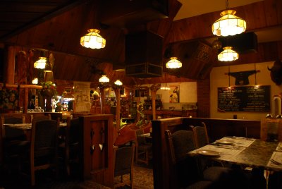 Inside the Grizzly House restaurant (still the same after all these years)