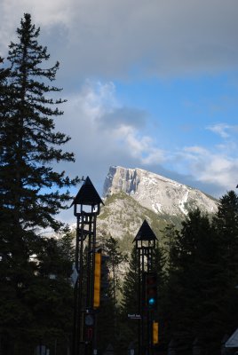 Summit of Rundle in late afternoon sun