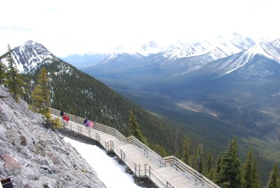 Walkway from summit gondola house to weather station