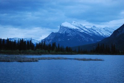 Mt. Rundle early evening, Vermillion Lakes