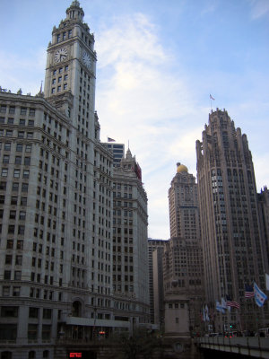 Wrigley Building and Chicago Tribune