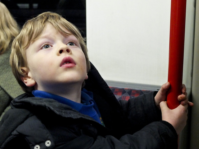 Tube Home After Seeing Santa