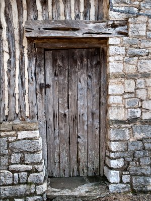 Officers quarters #5, door detail