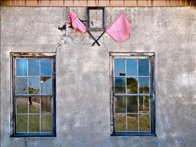 Two flags, two windows