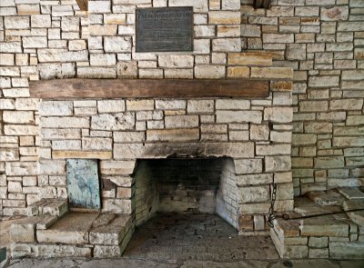 Fireplace in breezway #2