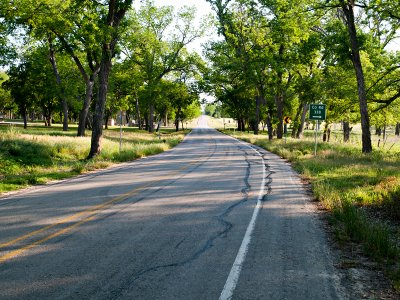 CCC road just before park entrance