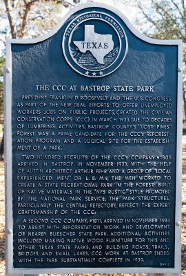 The CCC at Bastrop State Park