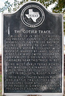Gotier Trace sign