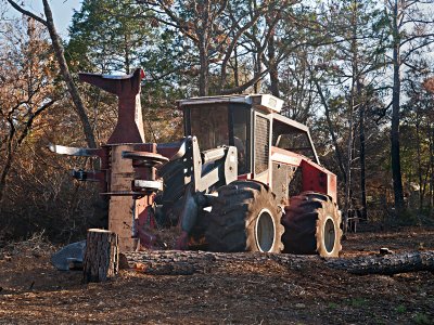 Logging equipement, grab and cut