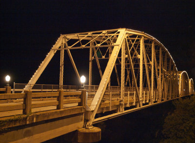 Old Colorado River Bridge in Bastrop Texas.