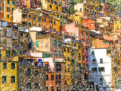 Cinque Terre Streetscape III - 48x36.jpg