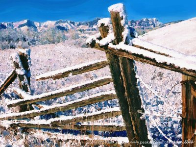 Ranch Fence in the Foothills - 36x27.jpg