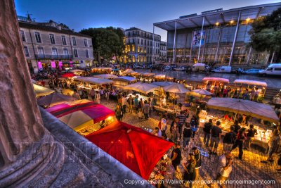 Bastille Day Celebration and Market - Nimes France - 48x32.jpg