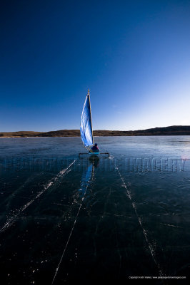 11-12-29 - Ice Boating on Ghost Lake  and Amazing Ice Formations