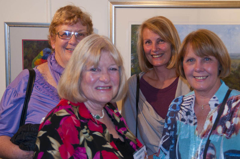 Leonie, Barb, Liz and Maree at the AGRA exhibition