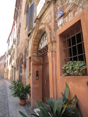 Ferrara,  street in the old Jewish ghetto