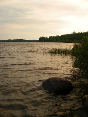 Coucher de soleil, lac Relique