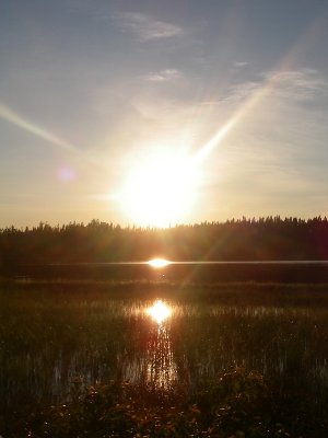 Coucher de soleil, Waswanipi