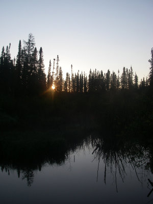 Lever de soleil, Rivière Bell