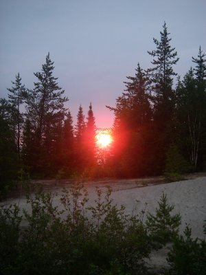 Lever de soleil, Rivière Bell