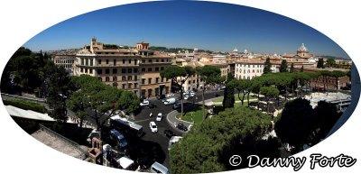 Panoramic View from Monument Vittorio Emanuele II