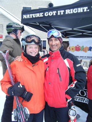 With Jim Cantore at Cannon Mountain
