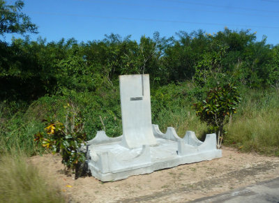 Bay of Pigs roadside memorial