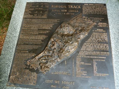 Kakoda Track war memorial in Kings Park