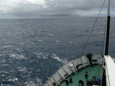 Approaching Antipodes Island