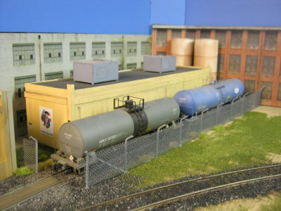 Tank cars spotted.