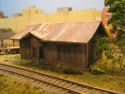 Former depot on the VC line.  Maintenance uses it for storage now.