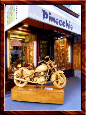 Wooden Craft Pinocchio Shop, Vienna, Austria