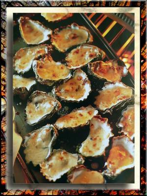 Baked Oysters In Hollandese Sause, Normandy