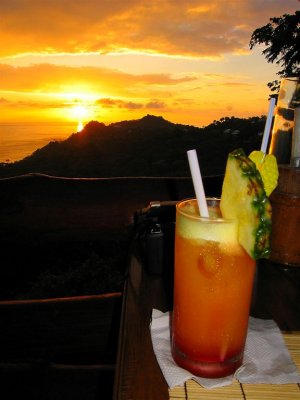 Tequila Sunrise With Pacific Sunset