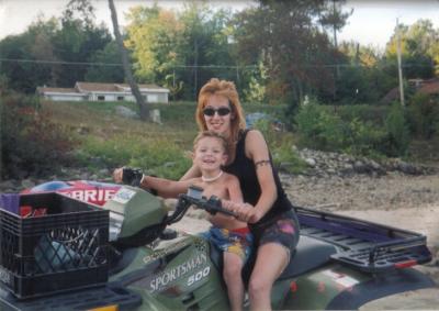 Brett's 1st  time on a quad