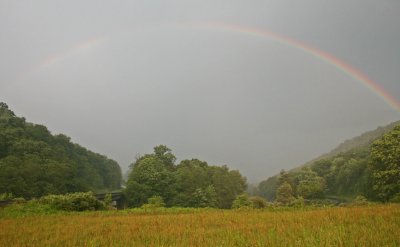 Subtle Rainbow at Scenic Highway Williams River Intersect tb0512uxr.jpg